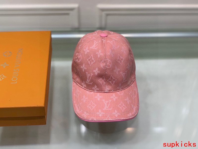Close-up detail view of Louis Vuitton unisex cap