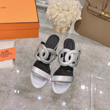 Hermès Nude Low-Top Sneakers - Angled View