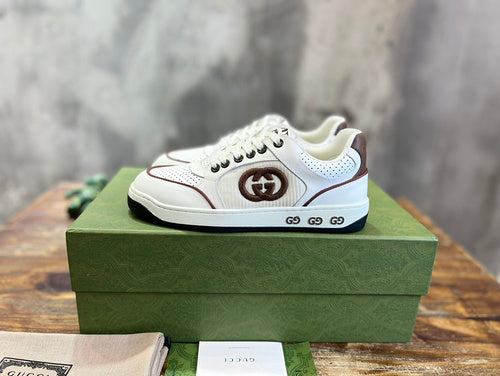 Gucci muted earth tones luxury sneakers view 11 cushioned comfort fit