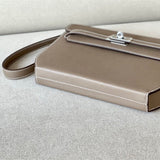  clean-lined carryall bag styled with outfit 12