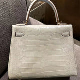 Sleek bag shown from front angle