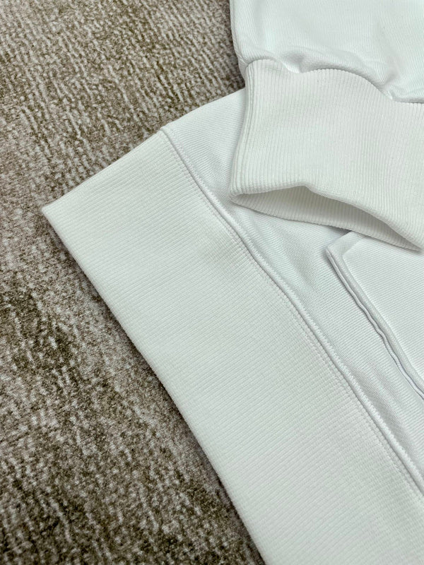 Close-up of Amiri hoodie craftsmanship