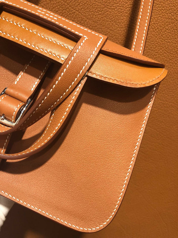 Close-up detail of sculpted bag design