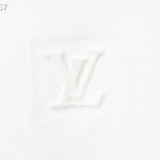 Full styled look of Louis Vuitton luxury clothing with signature branding