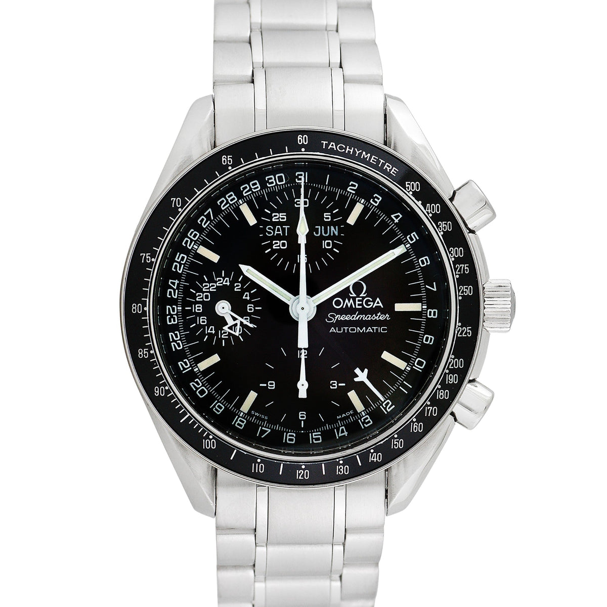 Side view of Omega men's watch