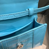 Sleek Vegan Leather Handbag - Statement Silhouette | Women's Statement Accessory #510 - texture close-up (image 9) of designer-inspired handbag