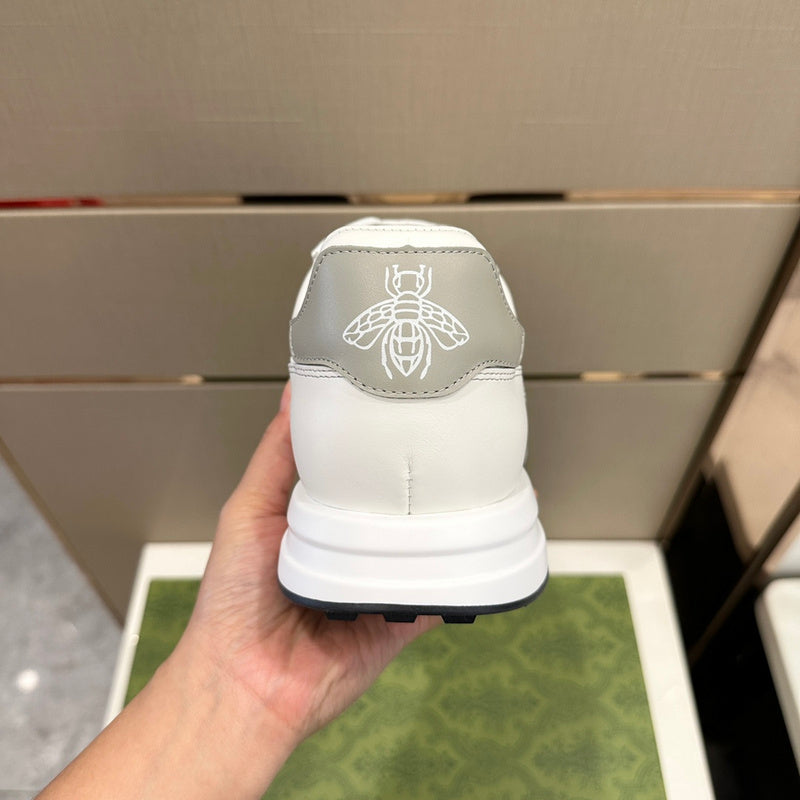 Gucci neutral cream luxury sneakers view 6 minimalist modern build