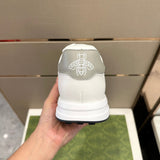 Gucci neutral cream luxury sneakers view 6 minimalist modern build
