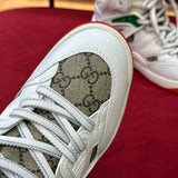 Gucci stone beige luxury sneakers view 6 classic court silhouette