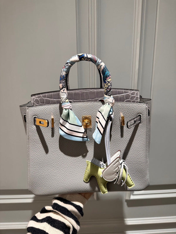 Sleek bag shown from front angle