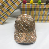 Front view of Burberry unisex cap