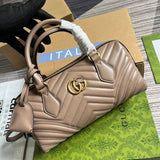 Handle and strap detail of elevated signature women's handbag – women's luxury handbag