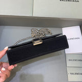 Timeless Vegan Leather Handbag - Modern Structured Build | Women's Statement Accessory #454 - hardware and detail close-up (image 5) of designer-inspired handbag