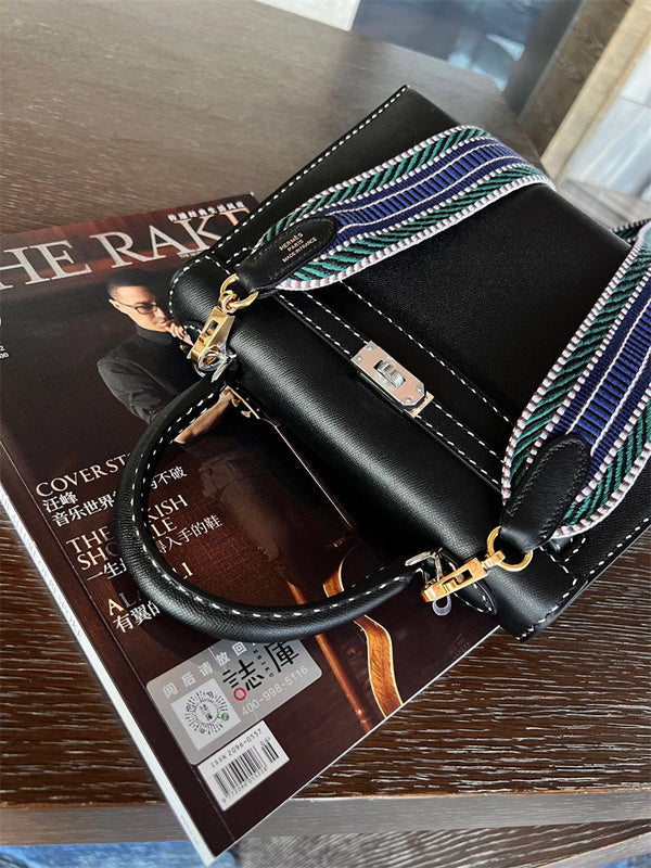 Close-up detail of contemporary bag design