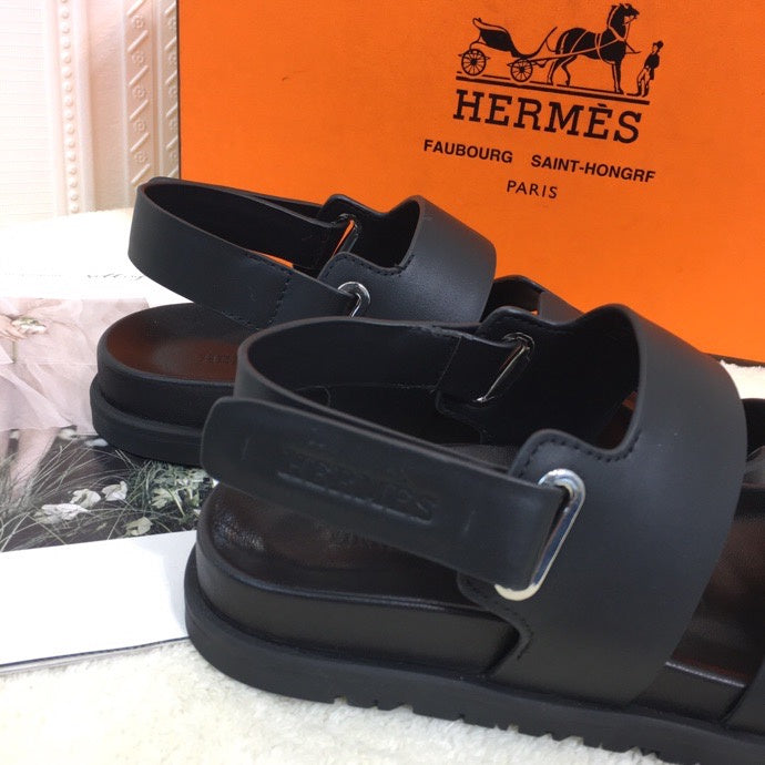 Hermès Chocolate Brown Slip-On Sneakers - Sole Detail View