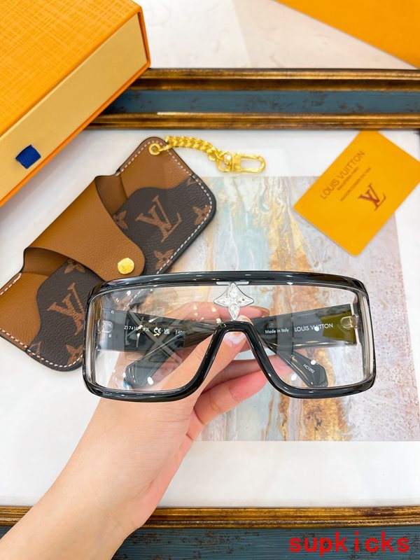 Side view of Louis Vuitton unisex sunglasses