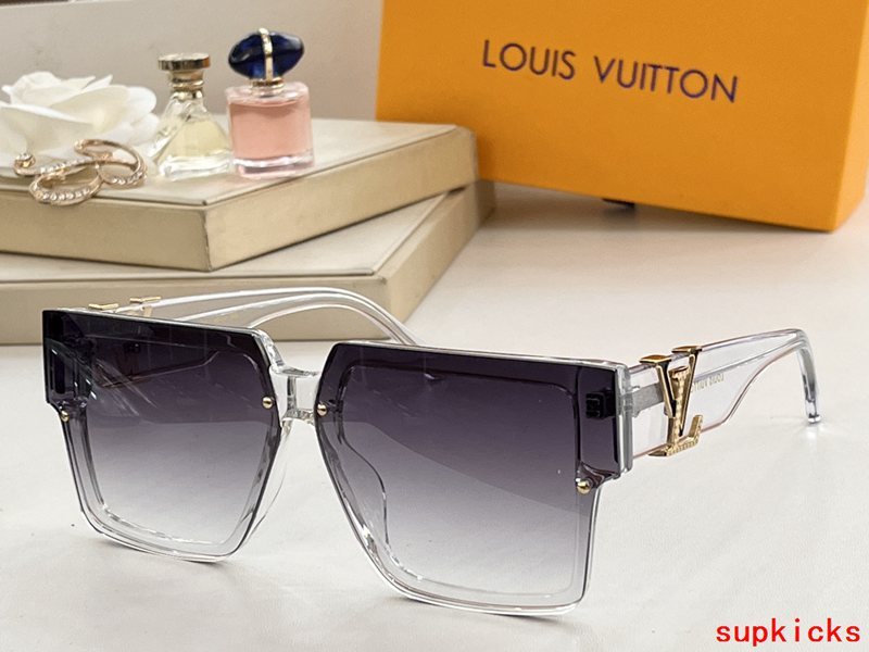 Side view of Louis Vuitton unisex sunglasses