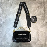 Statement Premium PU Leather Handbag - Signature Hardware Accents | Women's Statement Accessory #983 - alternate angle view (image 8) of designer-inspired handbag