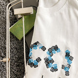 Close-up detail shot of Louis Vuitton cotton t-shirt with relaxed-fit cut
