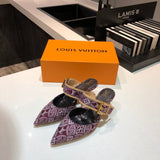 Louis Vuitton shoes Style 205 - close-up of luxury comfort fit