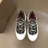 Burberry Burgundy Bow-Detail Flats - Back View