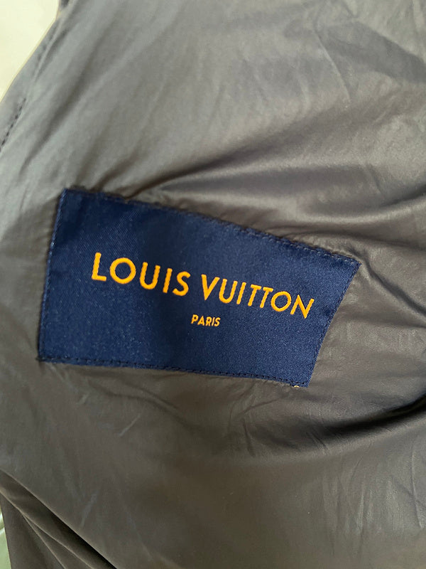 Side profile of Louis Vuitton luxury clothing with contemporary cut