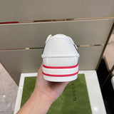 Gucci soft grey luxury sneakers view 5 chunky sole construction