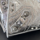 Zivas Charm Polished Finish Statement Handbag (Structured Everyday Essential) – Interior View