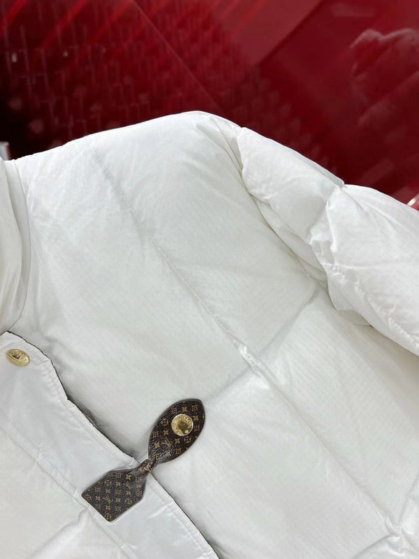 Back view of Louis Vuitton luxury clothing with everyday silhouette