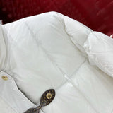 Back view of Louis Vuitton luxury clothing with everyday silhouette