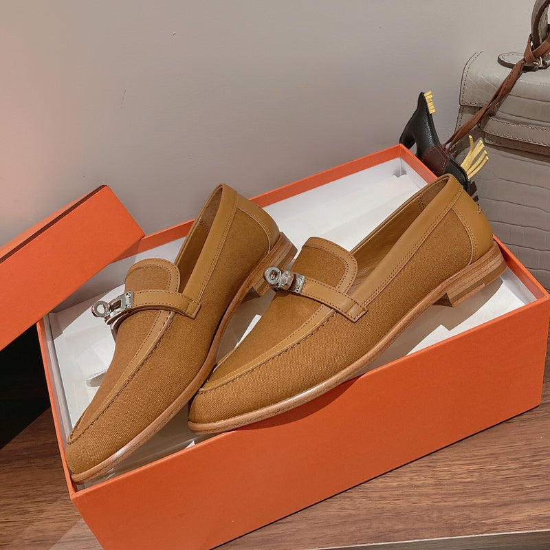 Hermès Nude Slip-On Sneakers - Detail Shot of Craftsmanship