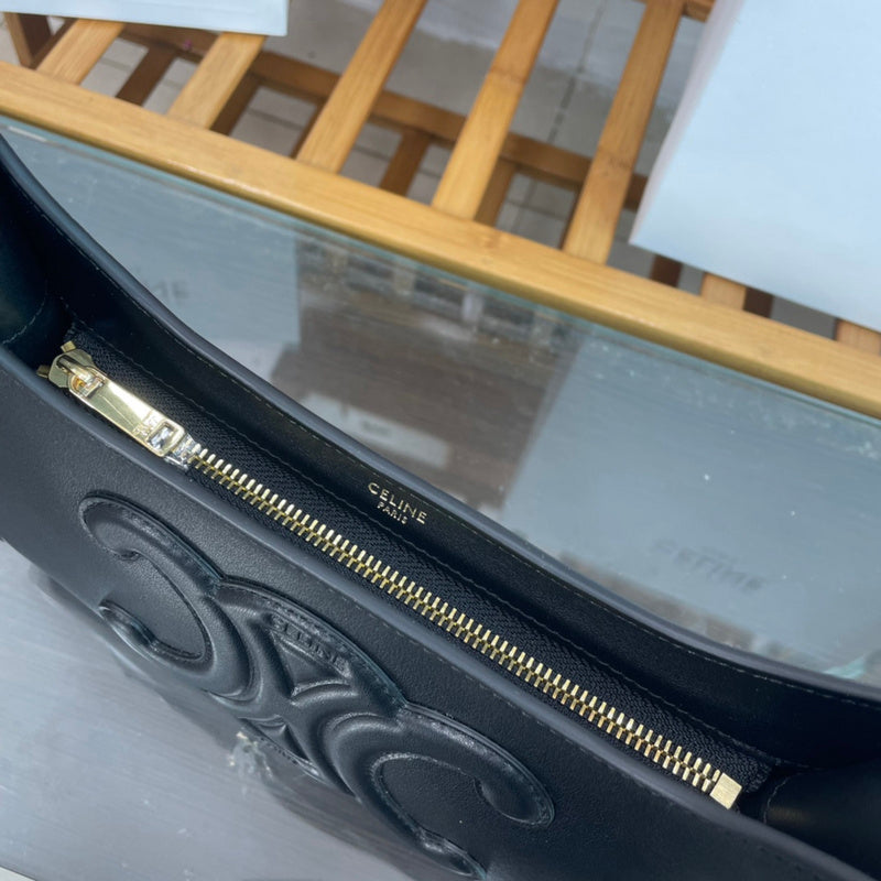 Back view of refined polished women's handbag – women's luxury handbag