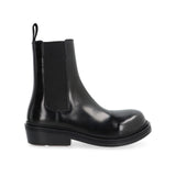 Close-up of Bottega Veneta boots & booties hardware and fine stitching