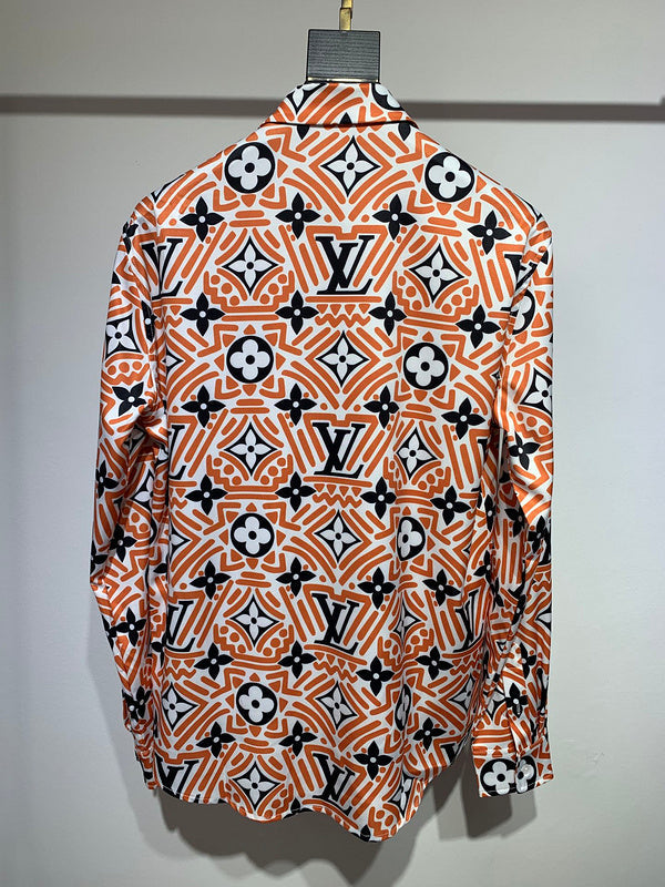Side profile of Louis Vuitton cotton t-shirt with signature branding