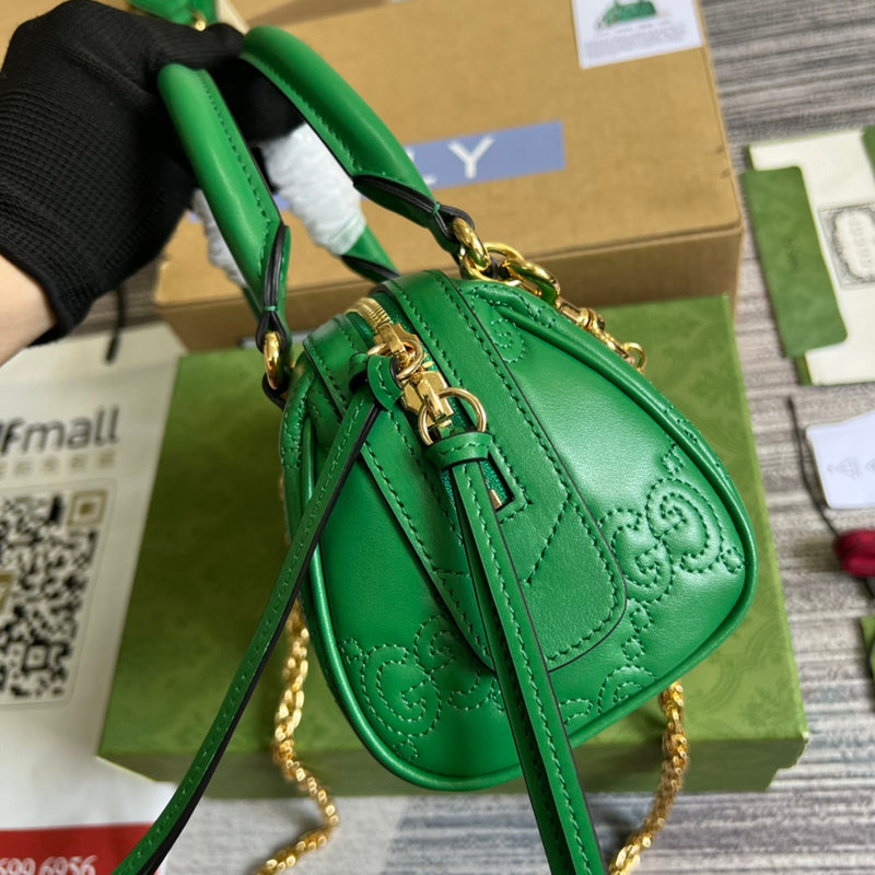Top view of chic polished women's handbag – women's statement bag