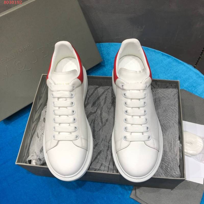 Alexander McQueen neutral cream luxury sneakers view 9 minimalist modern build