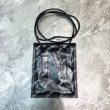 Statement Vegan Leather Handbag - Smooth Faux-Leather Exterior | Women's Designer-Inspired Purse #204 - alternate angle view (image 8) of designer-inspired handbag