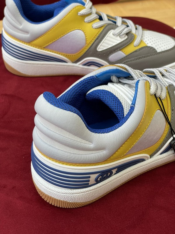 Gucci sneakers detailed view showing premium designer craftsmanship