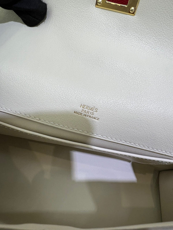 Close-up detail of considered bag design
