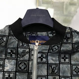 Flat lay presentation of Louis Vuitton luxury clothing with tailored silhouette