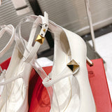 Close-up of Valentino Garavani shoes craftsmanship