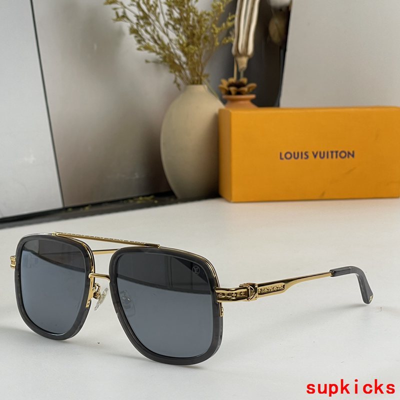 Side view of Louis Vuitton unisex sunglasses
