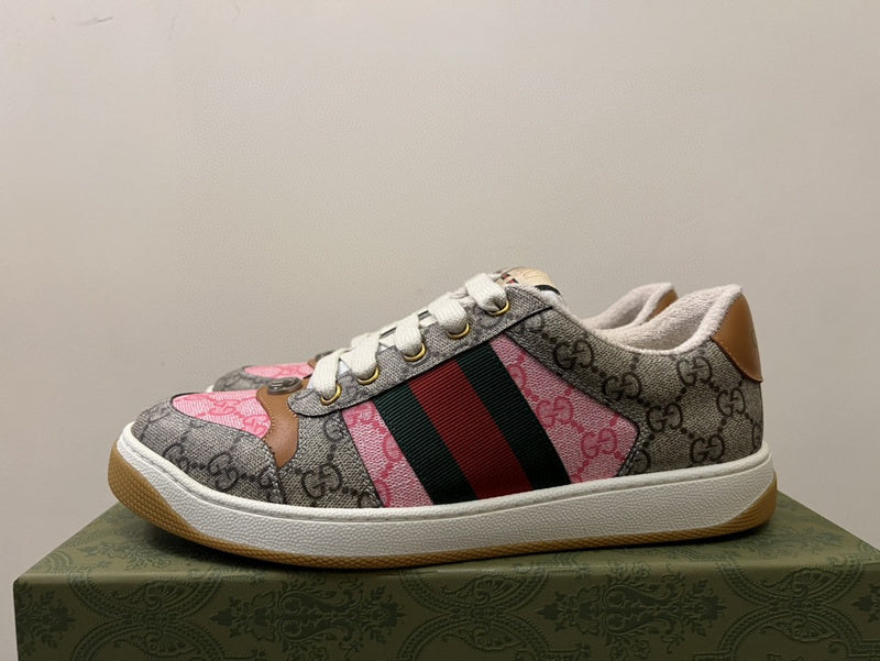 Gucci fresh white-and-black luxury sneakers view 6 signature lace-up style