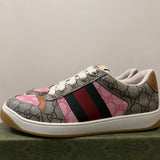 Gucci fresh white-and-black luxury sneakers view 6 signature lace-up style