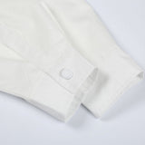 Side profile of Louis Vuitton luxury clothing with logo-detail design