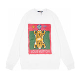 Close-up detail shot of Louis Vuitton luxury clothing with logo-detail design