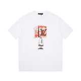 Side profile of Louis Vuitton cotton t-shirt with monogram-inspired silhouette