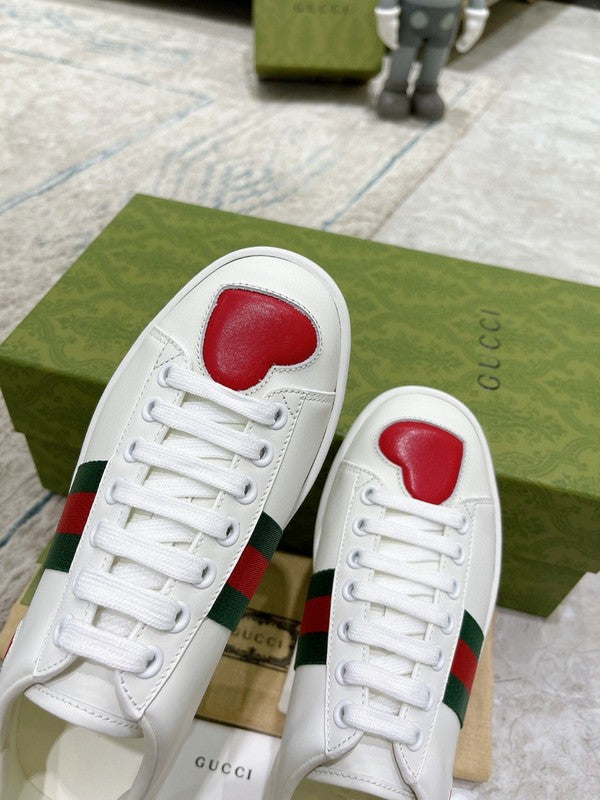 Gucci tonal black luxury sneakers view 4 padded collar comfort
