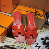 Hermès Beige Espadrille Wedge Sandals - Sole Detail View