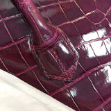 Side view of chic structured handbag